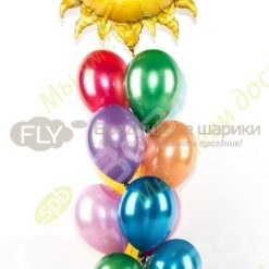 Фонтан из шаров с солнышком