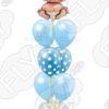 Фонтан из шаров на выписку Baby Boy