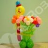 Фигура из шаров Цветочник с клумбой