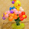 Фигура из шаров клоун с цветами